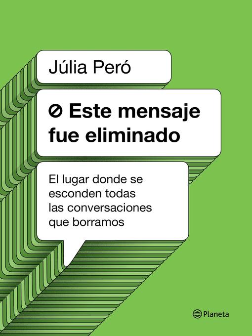 Title details for Este mensaje fue eliminado by Júlia Peró - Available